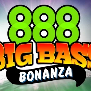 888 Big Bass Bonanza slot game artwork