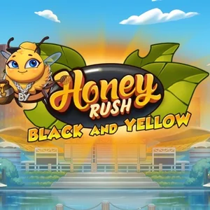 Honey Rush Black and Yellow slot game artwork